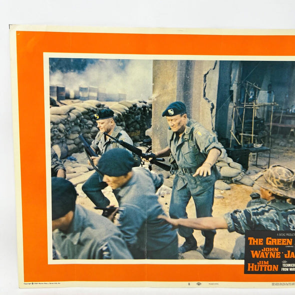 The Green Berets Movie Lobby Card John Wayne David Janssen Jim Hutton No.8