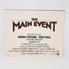The main Event Vintage Lobby Card set of 9