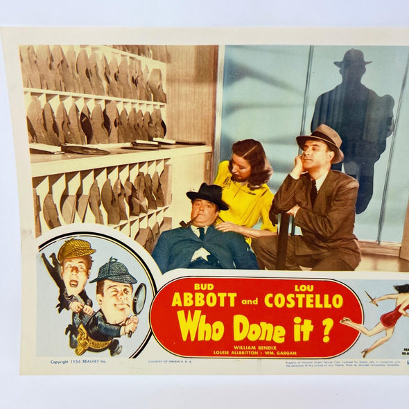 1954 Who Done It Lobby Card Collectible Lobby Card Movie Poster No.2