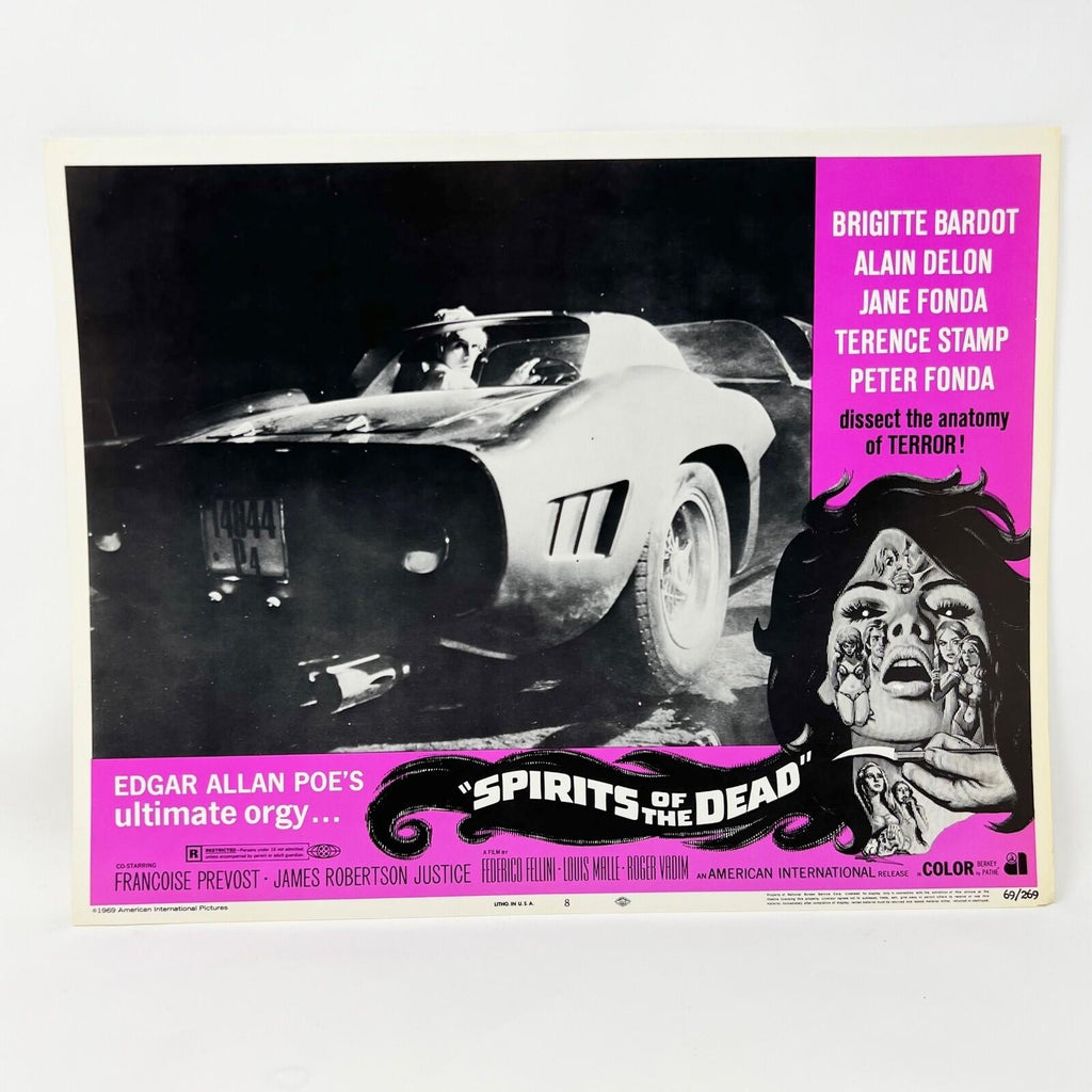 1969 Spirits of the dead Collectible movie Lobby Cards set of 8