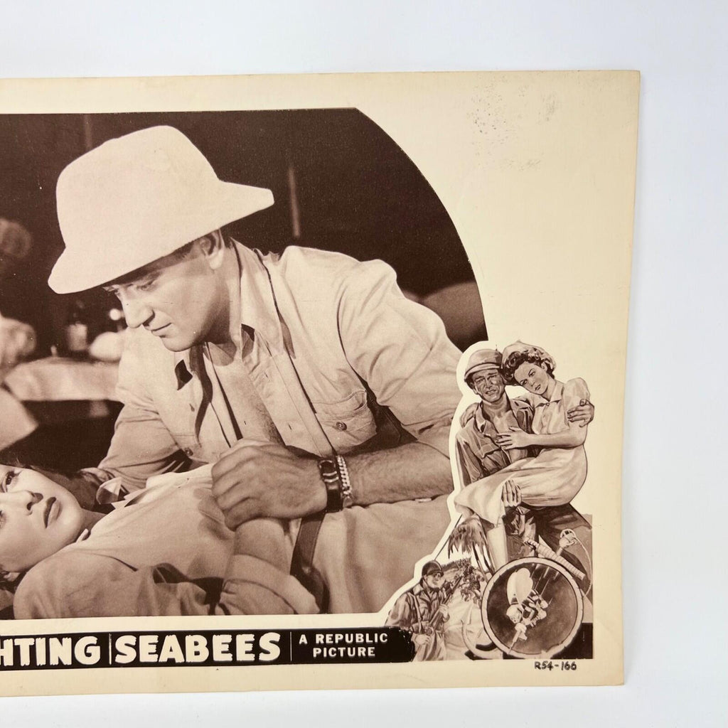 1954 The Fighting Seabees Lobby Card Movie Poster b