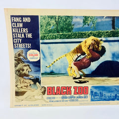 1963 Black Zoo Vintage Movie Lobby Card No.5