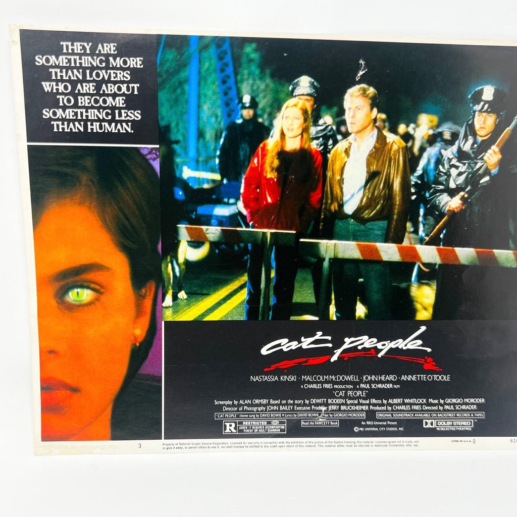 1982 Cat People Collectible movie Lobby Card No. 3