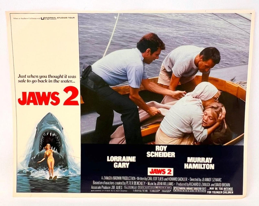 1979 Jaws 2 Original Movie Lobby Card (a)