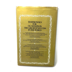 THE GREATEST SUCCESS IN WORLD By Og Mandino - Hardcover 1981 1st Edition