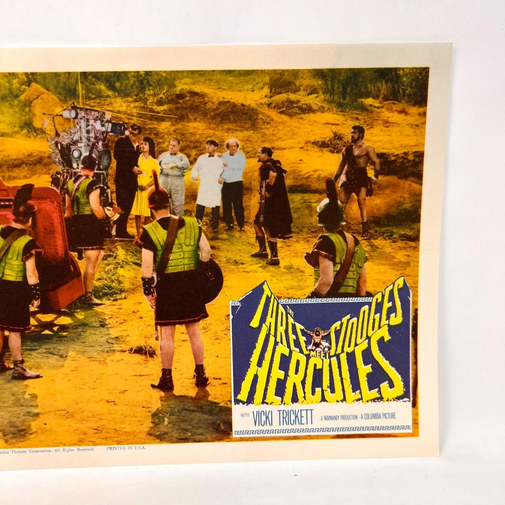 The Three Stooges Meet Hercules Original Movie Lobby Card (g)