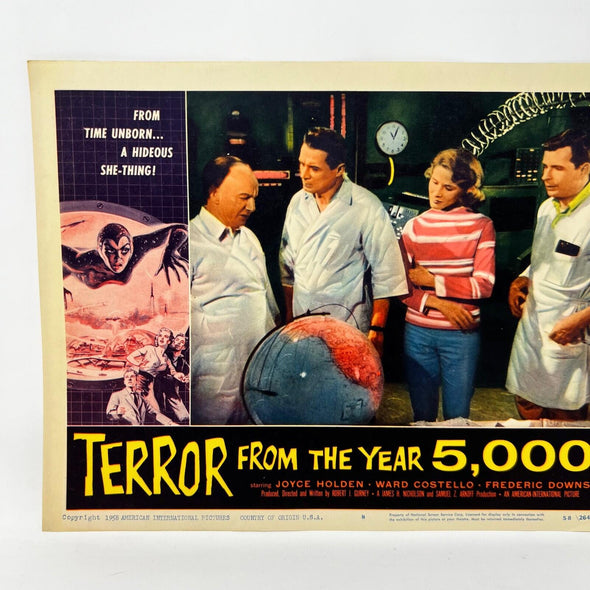 1958 Terror From The Year 5,000 Original Movie Lobby Card No.8