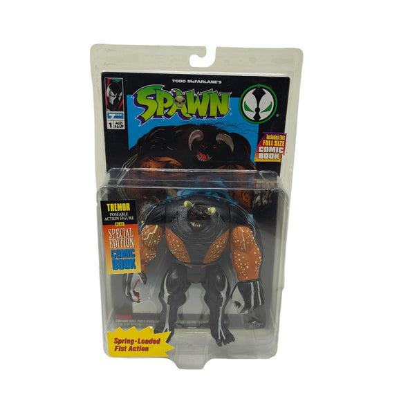 Todd McFarlane's Spawn Tremor Action Figure w Comic Book