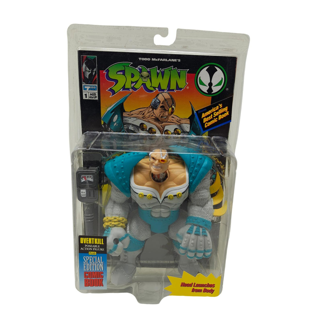 Todd McFarlane's Spawn Overtkill Action Figure w Comic Book