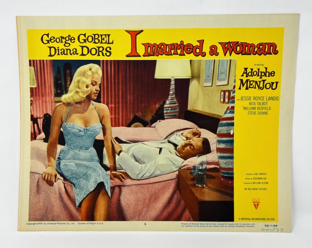 1958 I married A Woman Lobby Cards Set of 8 Movie Posters