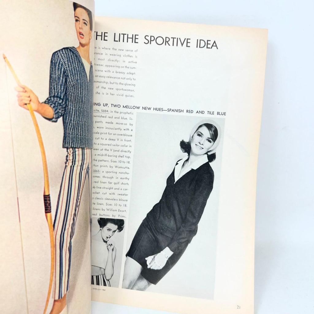 Vintage Vogue Pattern Book June July 1963