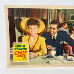1956 Crash Dive Movie Lobby Card Poster No.2