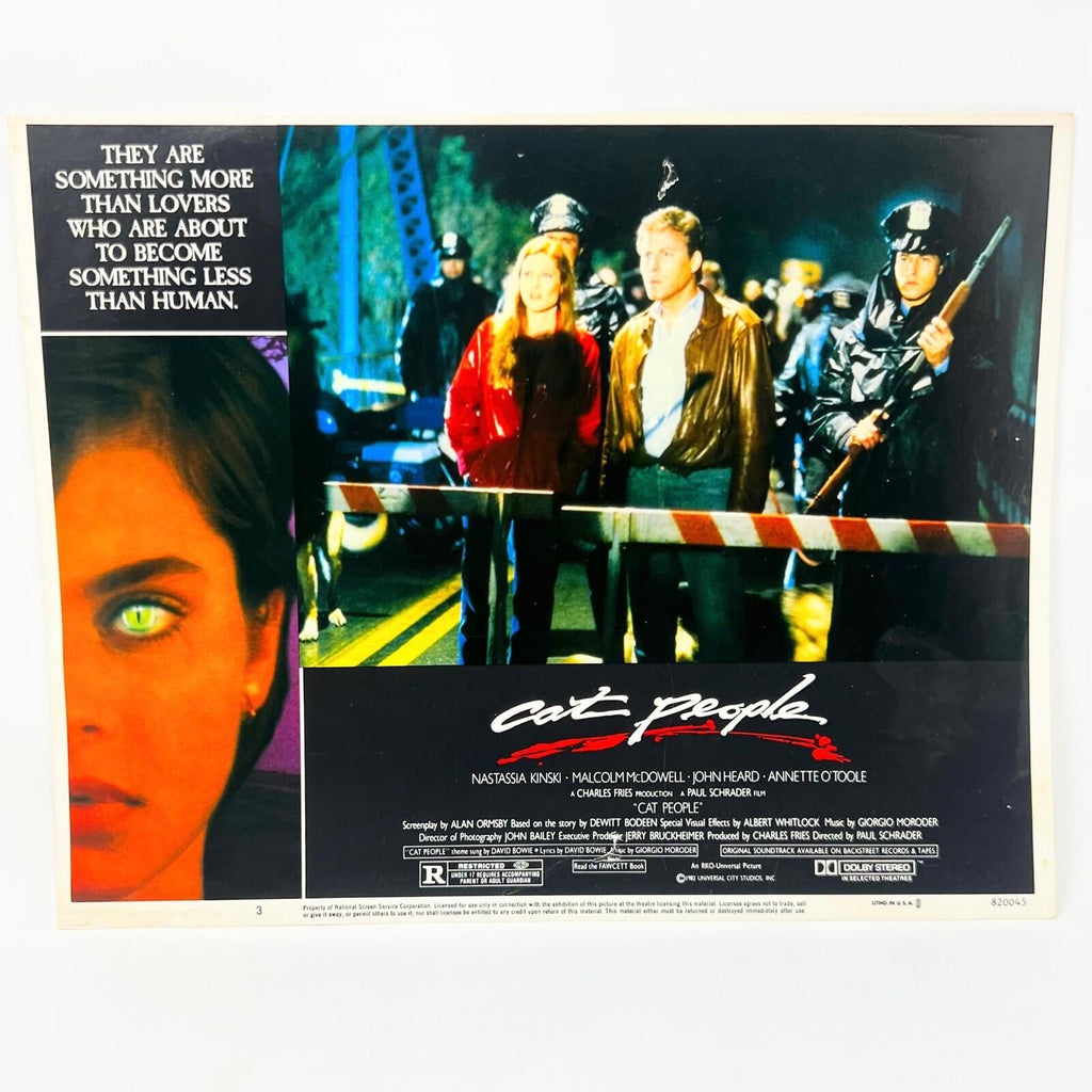 1982 Cat People Collectible movie Lobby Card No. 3