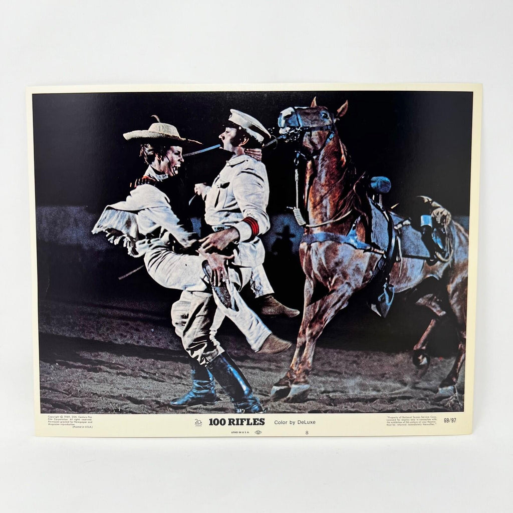 100 Rifles Movie Lobby Card No. 8