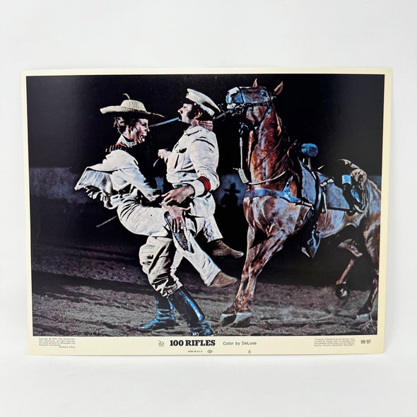 100 Rifles Movie Lobby Card No. 8