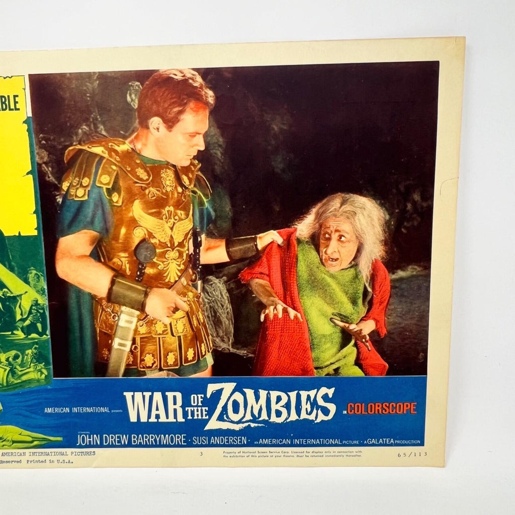 1965 War Of The Zombies Collectible  Movie Lobby Card No.3