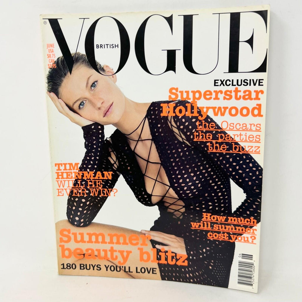 VOGUE UK BRITISH Magazine June 2002 Gisele Kate Moss Tim Henman