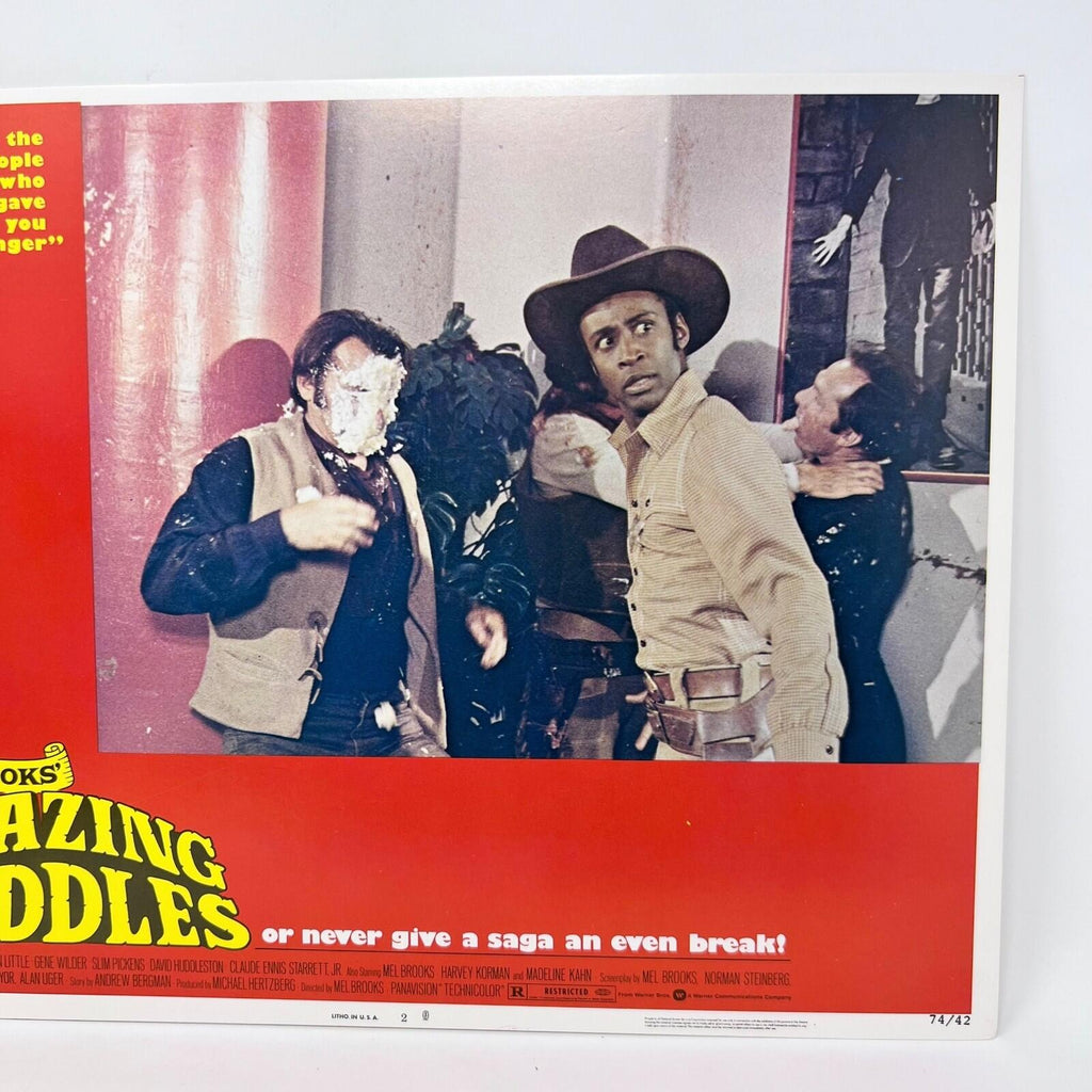1974 Blazing Saddles Original Movie Lobby Card 74/42 No.2 Mel Brooks