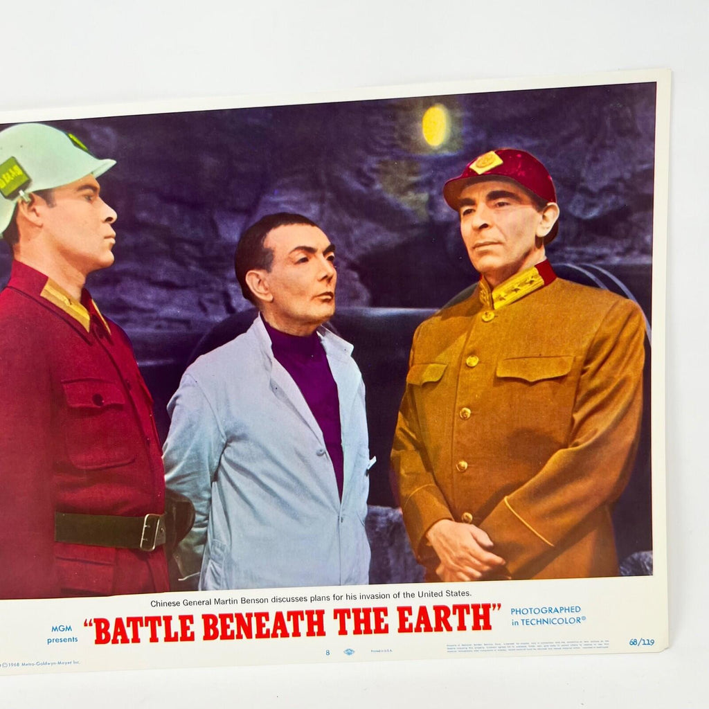 1968 Battle Beneath The Earth Sci-Fi movie Lobby Card No.8 MGM