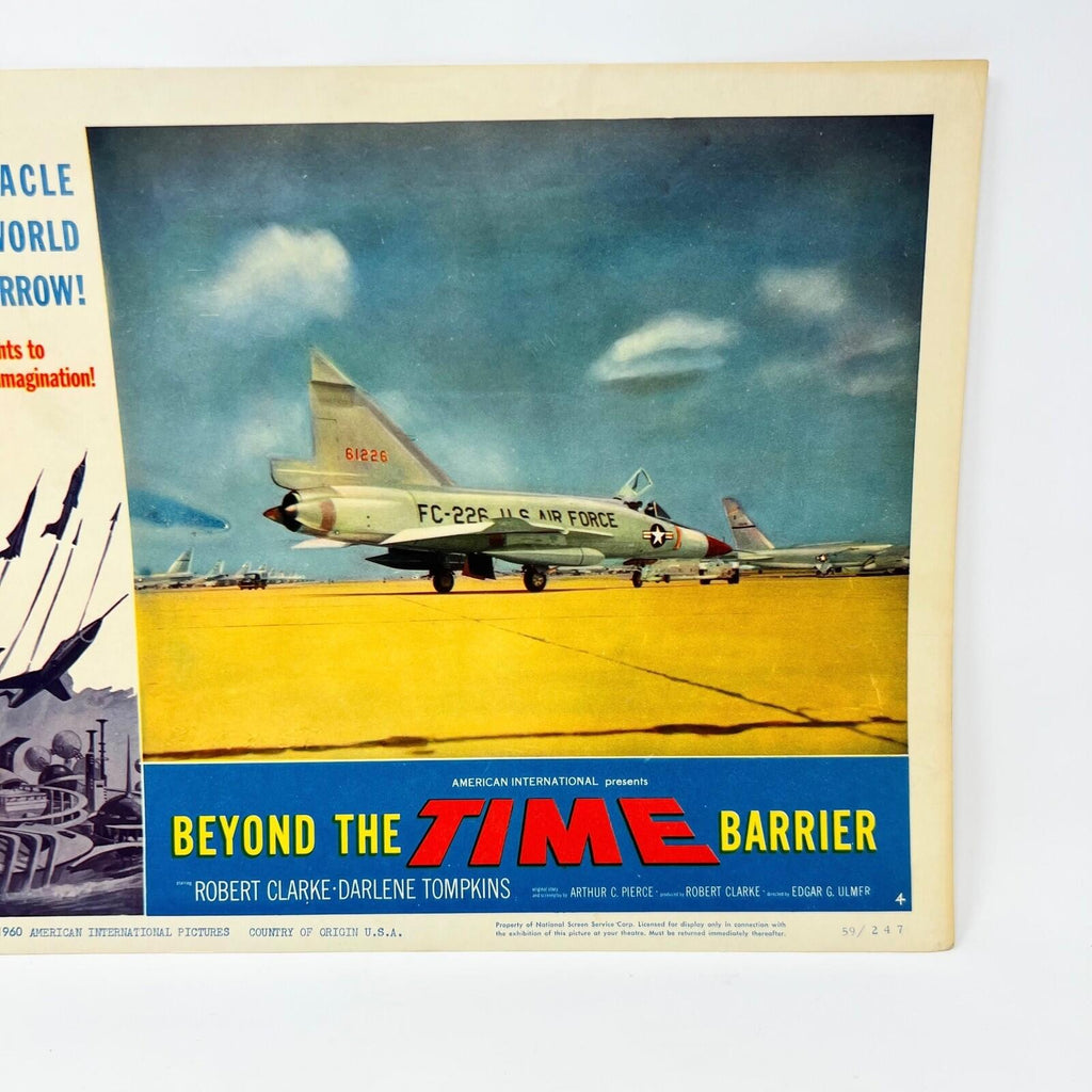 1960 Beyond The Time Barrier Sci-fi Collectible movie Lobby Card No.4