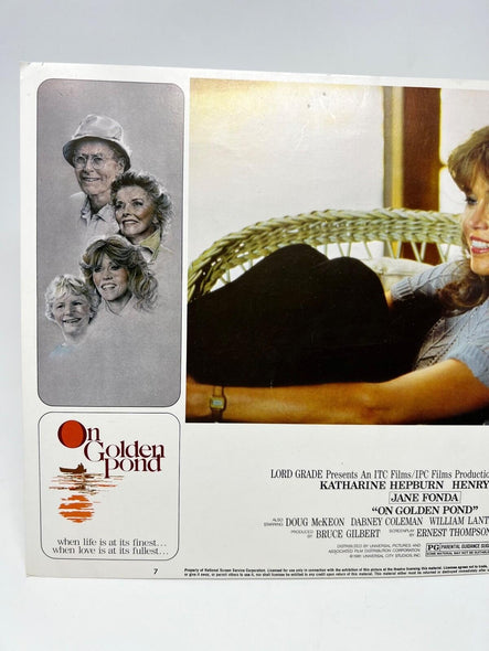 On Golden Pond Lobby Card #7 Movie Poster Jane Fonda