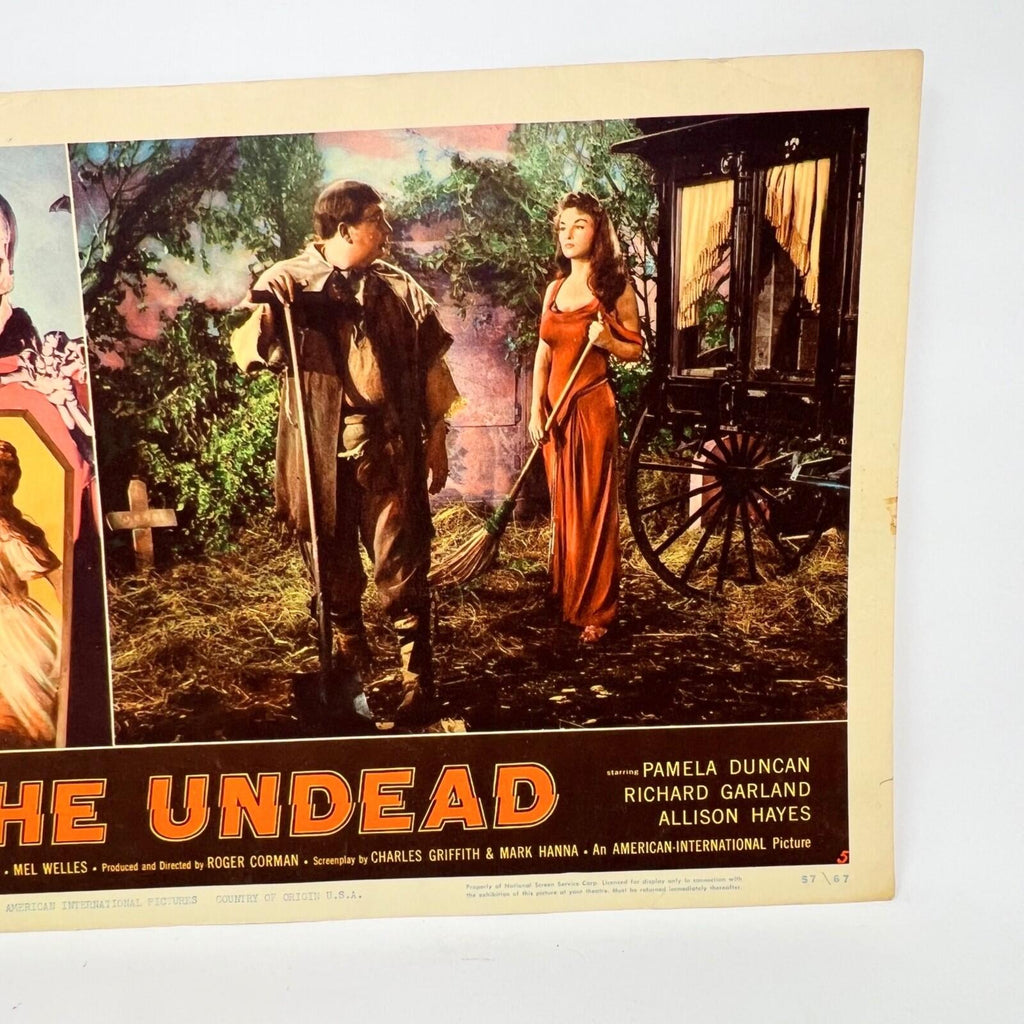 1957 The Undead Movie Lobby Card Pamela Duncan Richard Garland Alison Hayes (a)