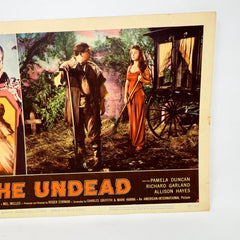 1957 The Undead Movie Lobby Card Pamela Duncan Richard Garland Alison Hayes (a)
