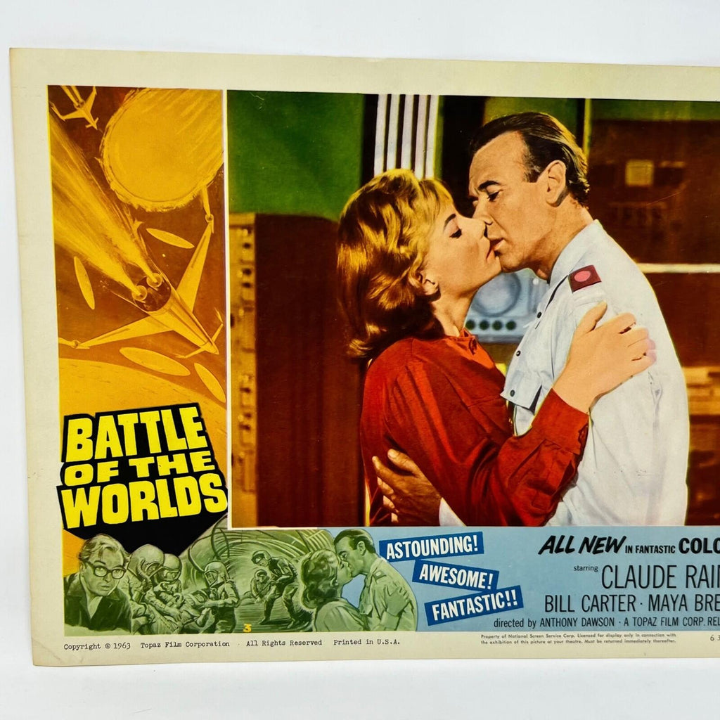 1963 Battle Of The Worlds Movie Lobby Card (a)