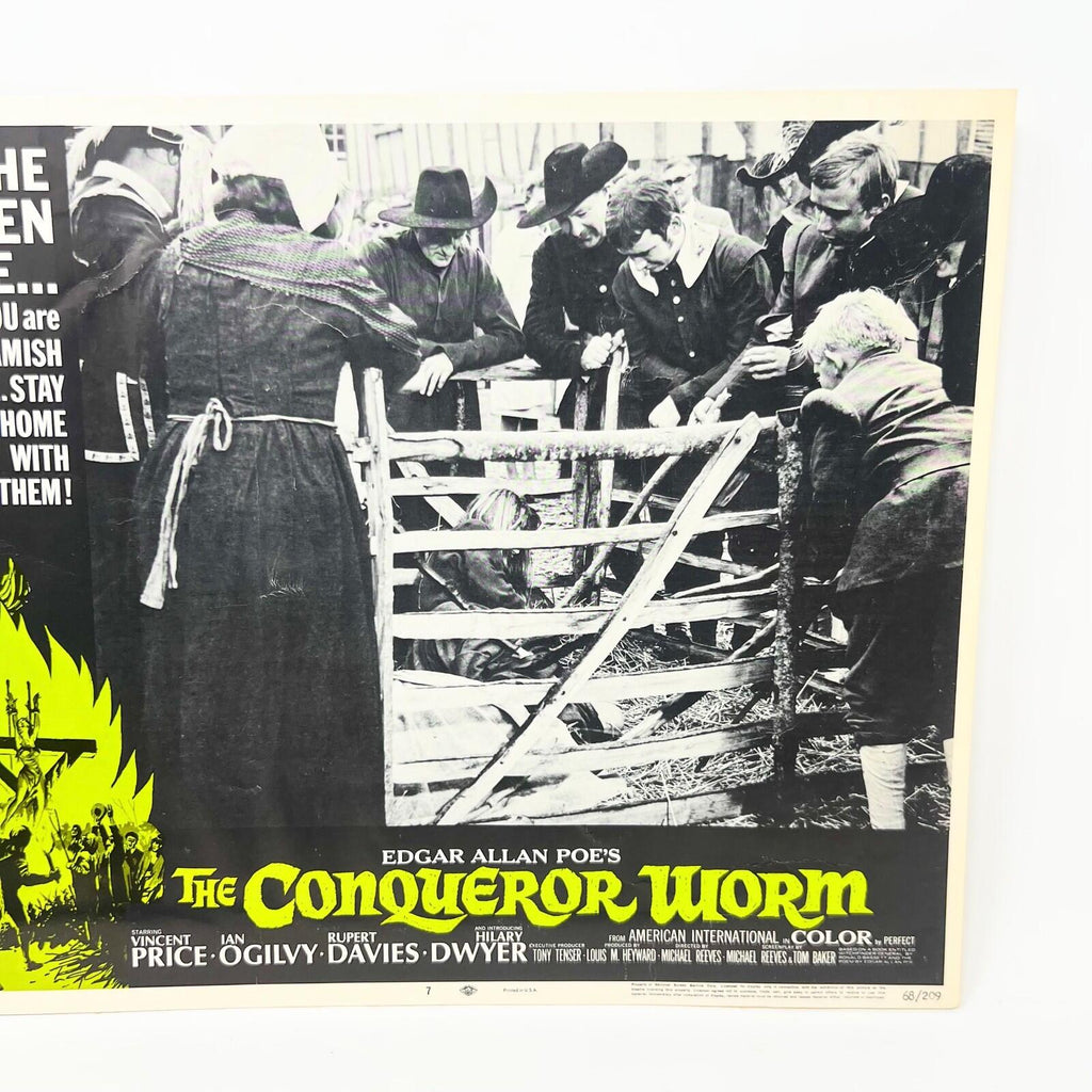 1968 The Conqueror Worm Collectible movie Lobby Card No.7