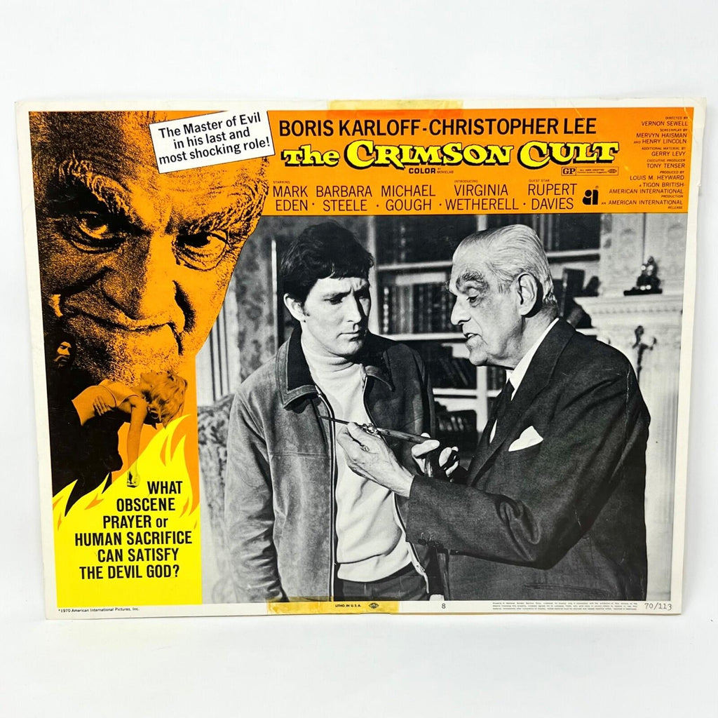 1970 The Crimson Cult Movie Lobby Card No.8