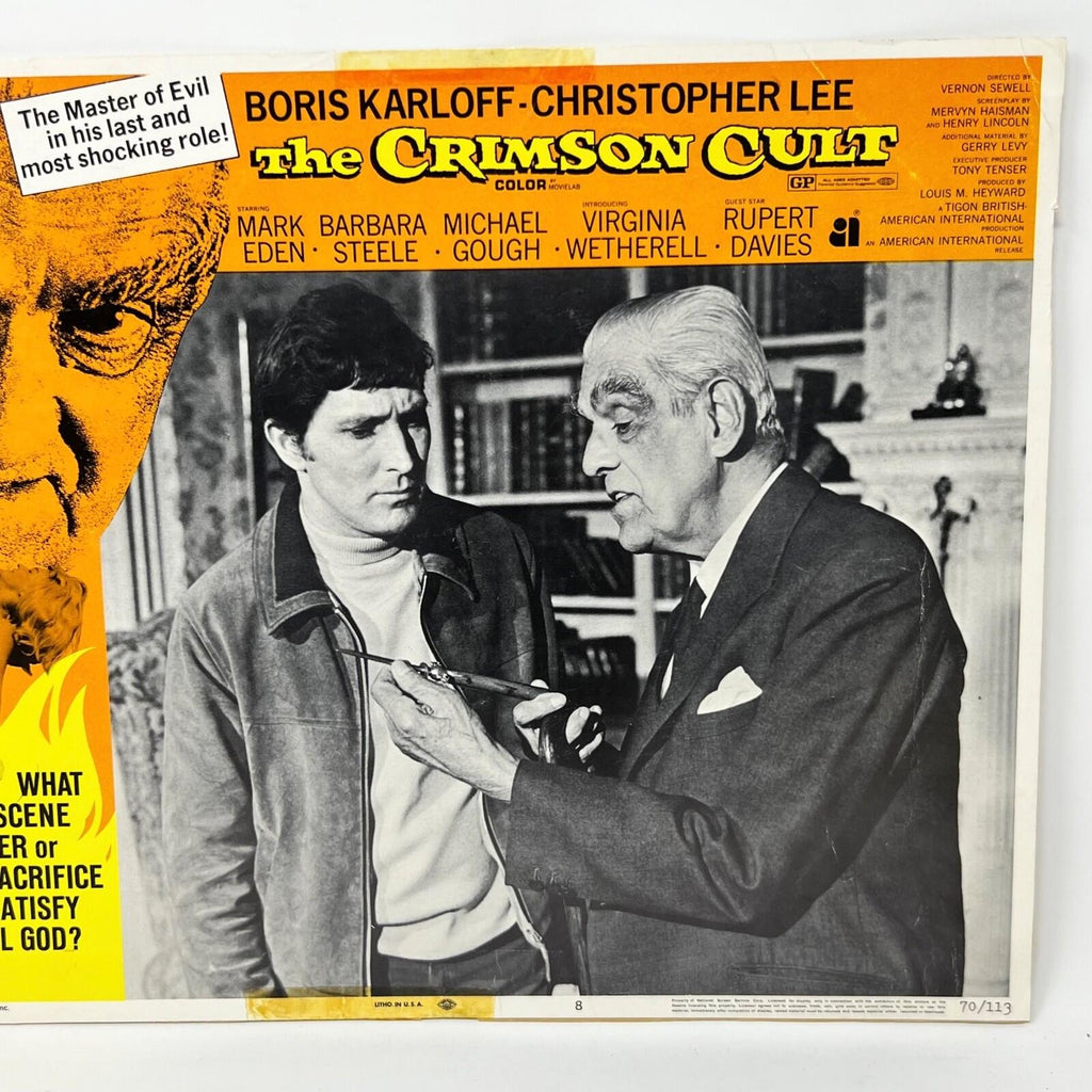 1970 The Crimson Cult Movie Lobby Card No.8