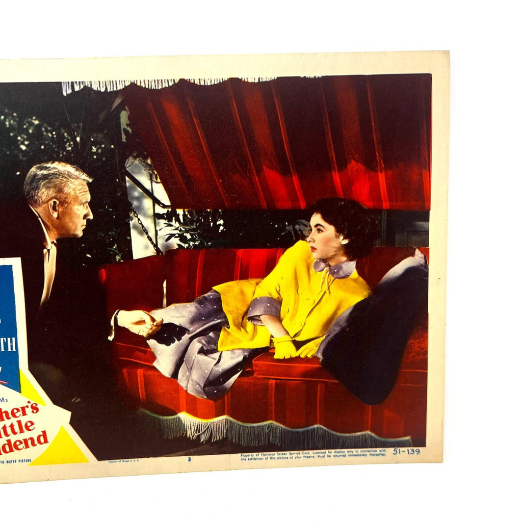 Father's Little Dividend Movie Lobby Card No.3 Spencer Tracy Elizabeth Taylor