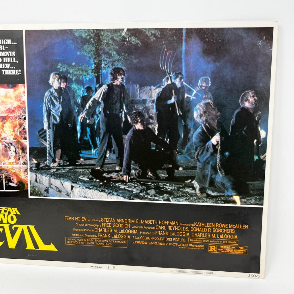 Fear No Evil Horror Sci-fi Collectible movie Lobby Card No.2