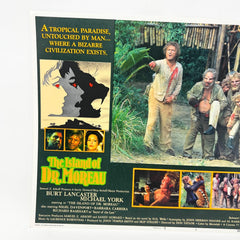 1977 The island of Dr. Moreau Horror Scifi Collectible movie Lobby Card set of 8