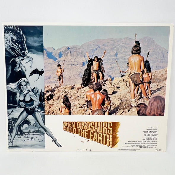 1970 When Dinosaurs Ruled The Earth Collectible Movie Lobby Card No.3