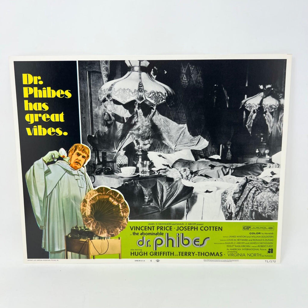 1971 Dr. Phibes has Great Vibes Collectible Movie Lobby Card No.4