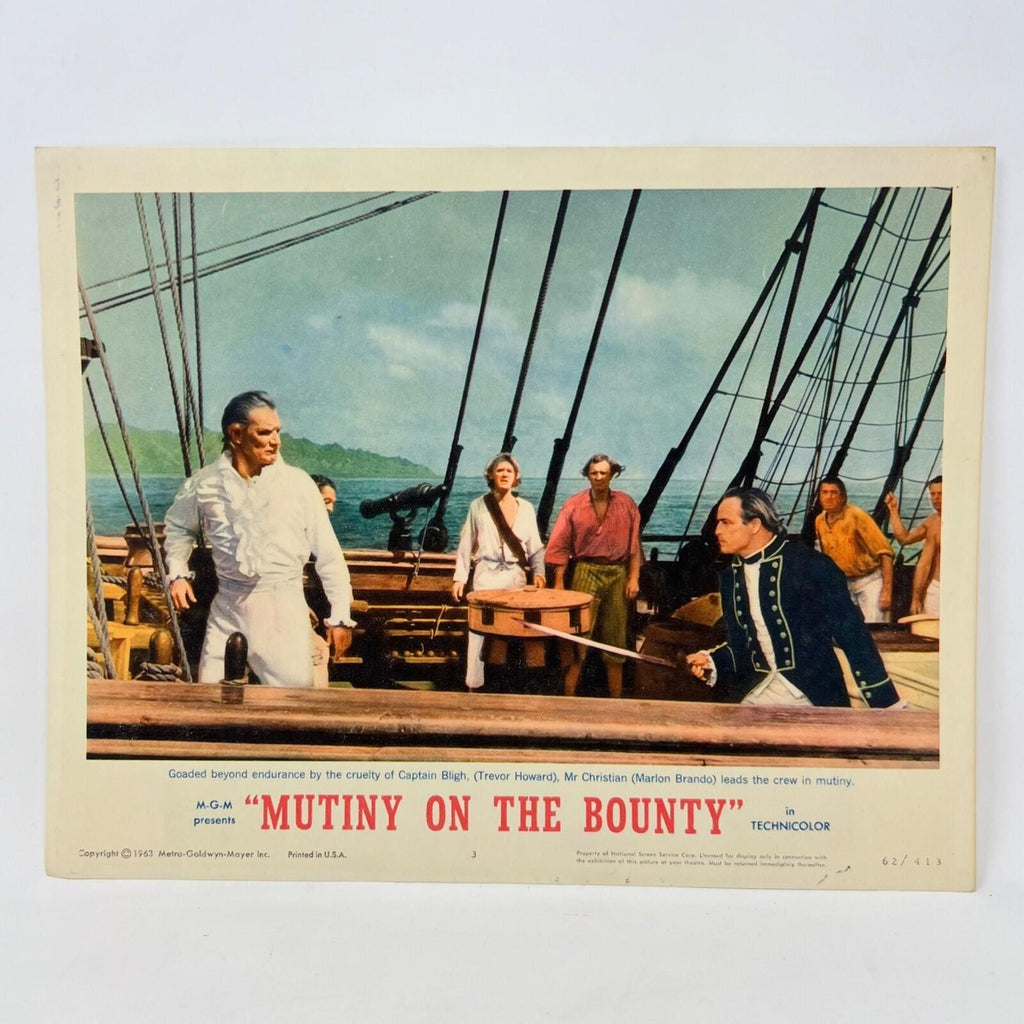 1963 Mutiny On The Bounty Collectible Movie Lobby Card No.3