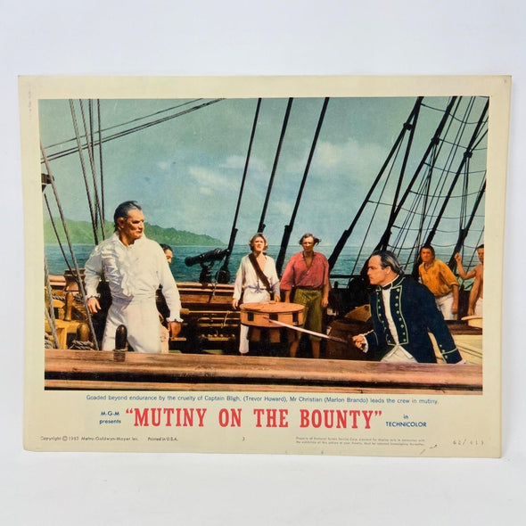 1963 Mutiny On The Bounty Collectible Movie Lobby Card No.3