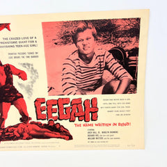 1962 Eegah the name written in blood Collectible movie Lobby Card No.2