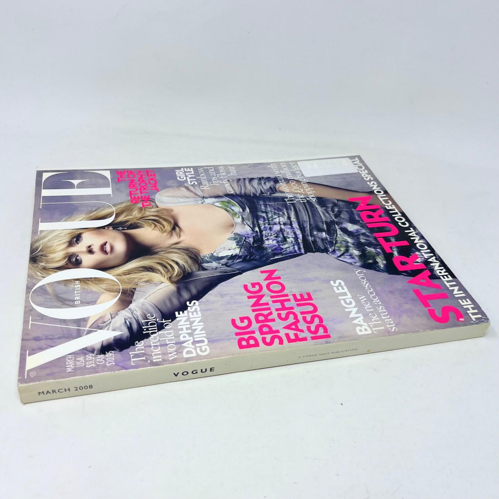 Vogue British March 2008 The Return Of The Trophy Jacket Kate Moss Cover