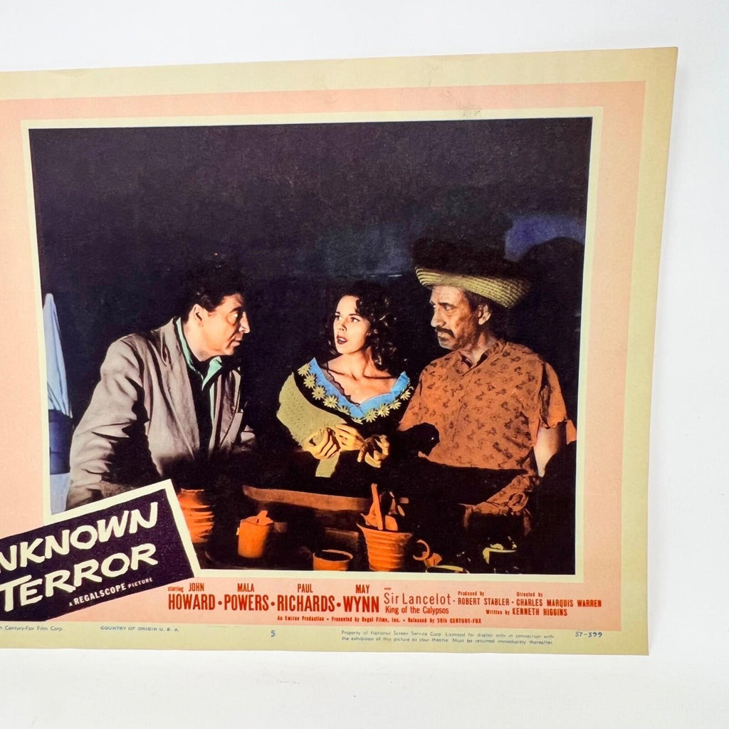 1957 Unknown Terror  Movie Lobby Card No.5