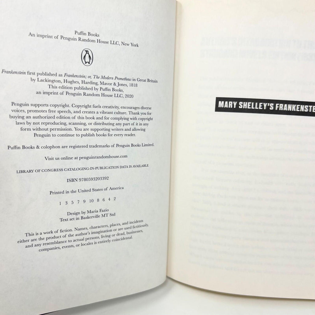 Mary Shelly's Frankenstein Classic Horror Hardcover Book