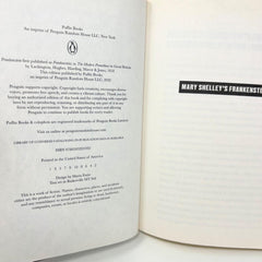 Mary Shelly's Frankenstein Classic Horror Hardcover Book