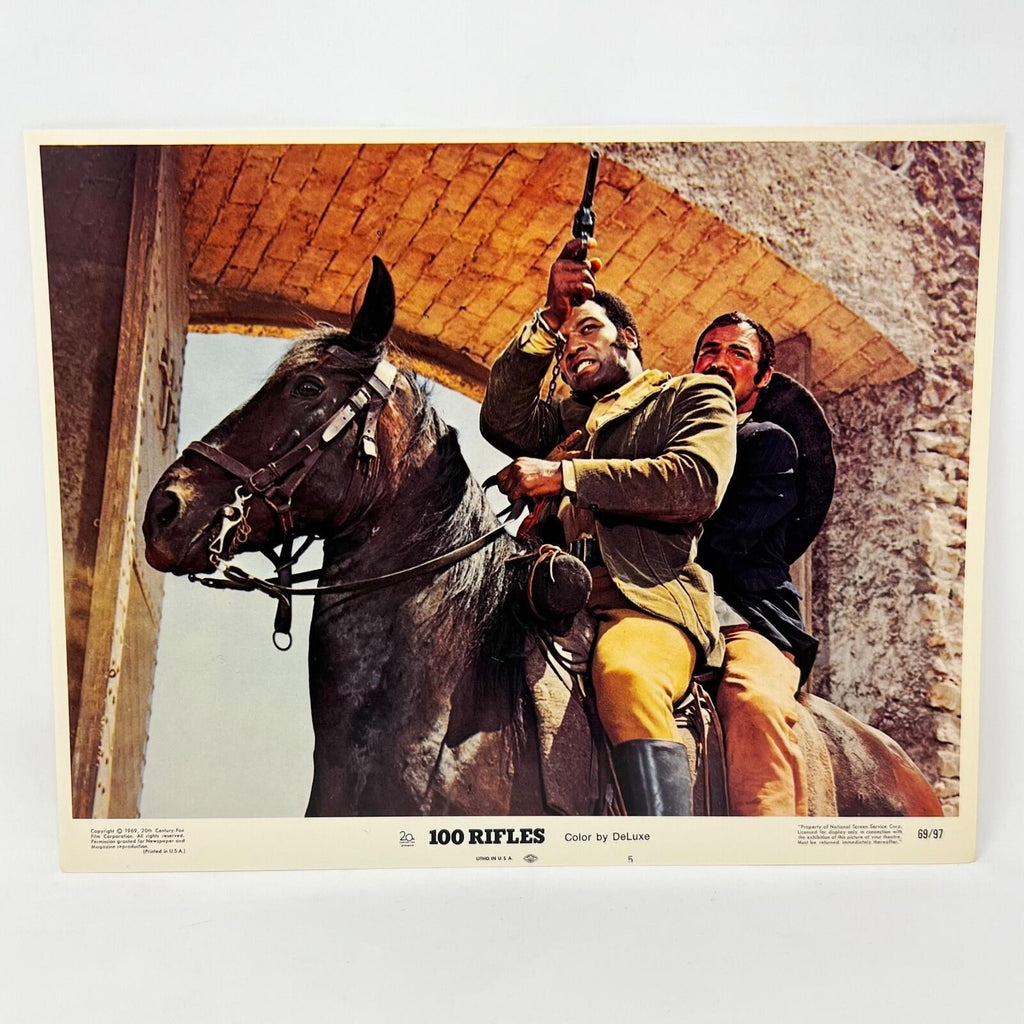 100 Rifles Movie Lobby Card No. 5