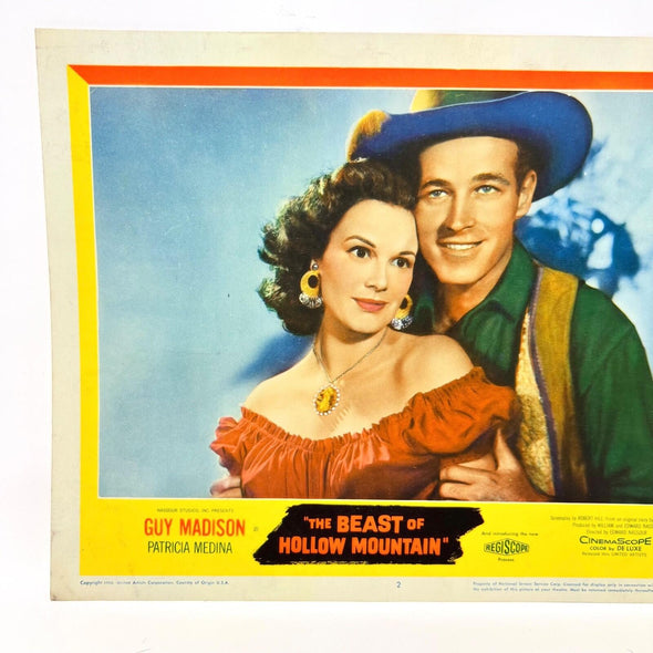1956 The Beast Of Hollow Mountain  Vintage Movie Lobby Card No.2 Guy Madison