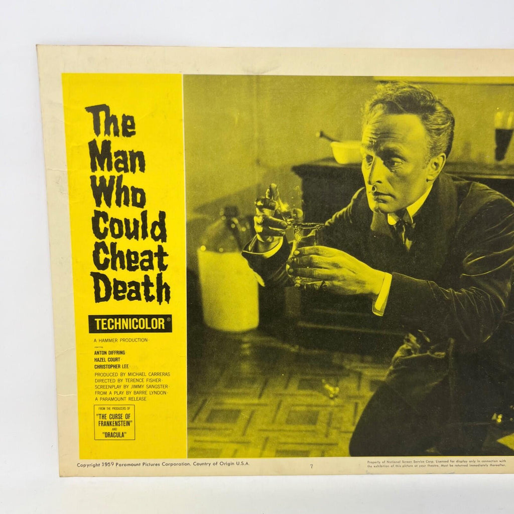 1959 The Man Who Could Cheat Death Collectible Movie Lobby Card No.7
