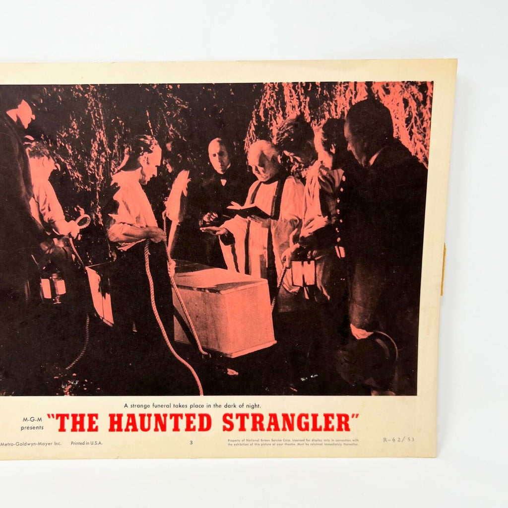The Haunted Strangler Horror Movie Lobby Card Poster Set of 4