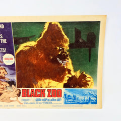 1963 Black Zoo Vintage Movie Lobby Card No.2