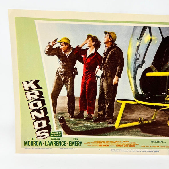 1957 Kronos Scifi Collectible Movie Lobby Card 5 Jeff Morrow Barbara Lawrence