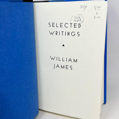 Selected Writings William James HC 1997 Book-of-the-Month Club